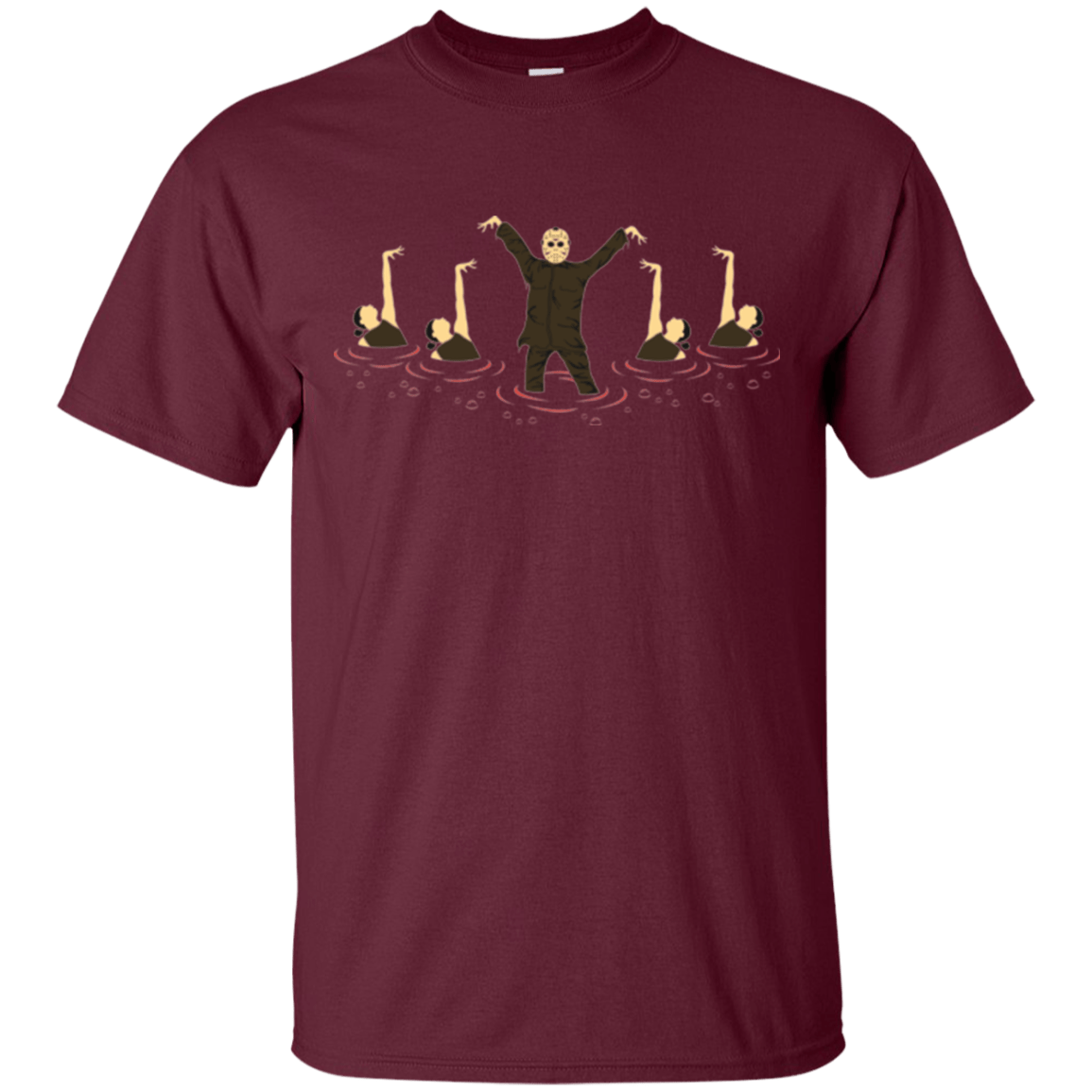 T-Shirts Maroon / Small Synchronized Voorhees T-Shirt