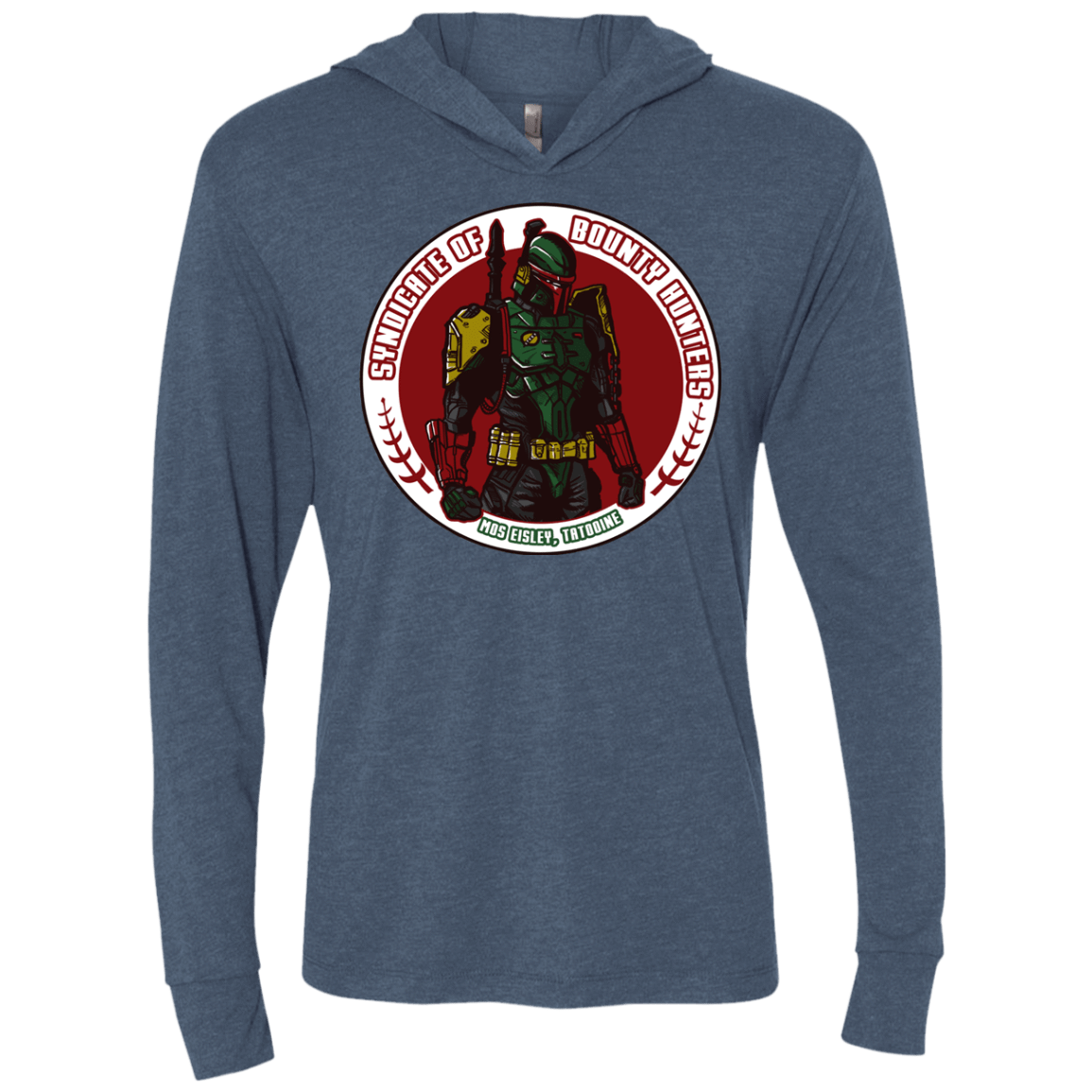 T-Shirts Indigo / X-Small Syndicate Insignia Triblend Long Sleeve Hoodie Tee