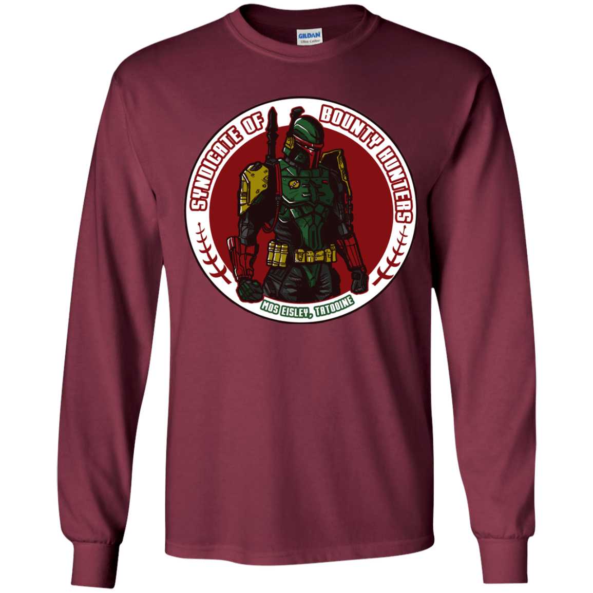 T-Shirts Maroon / YS Syndicate Insignia Youth Long Sleeve T-Shirt