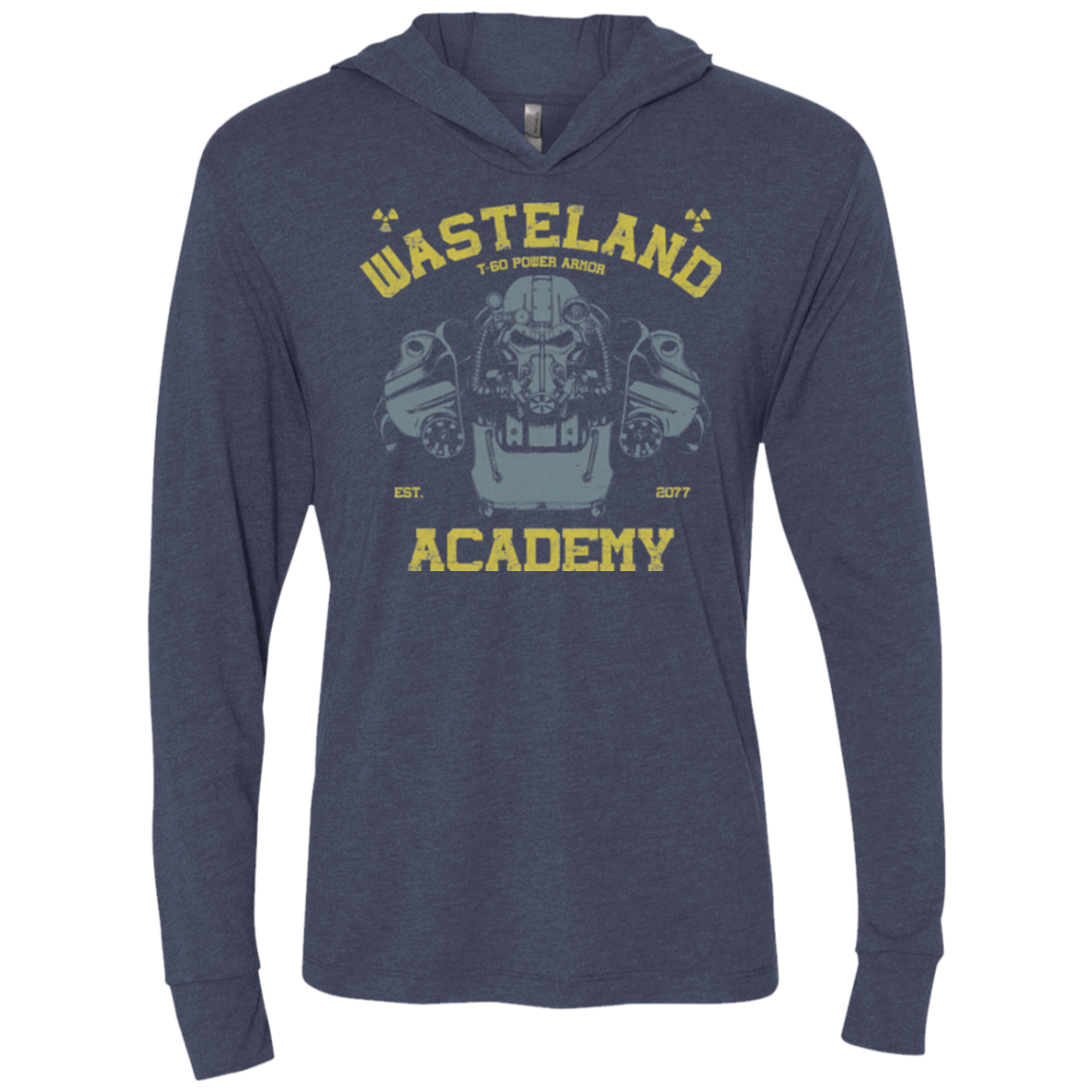 T-Shirts Vintage Navy / X-Small T-60 Series Triblend Long Sleeve Hoodie Tee