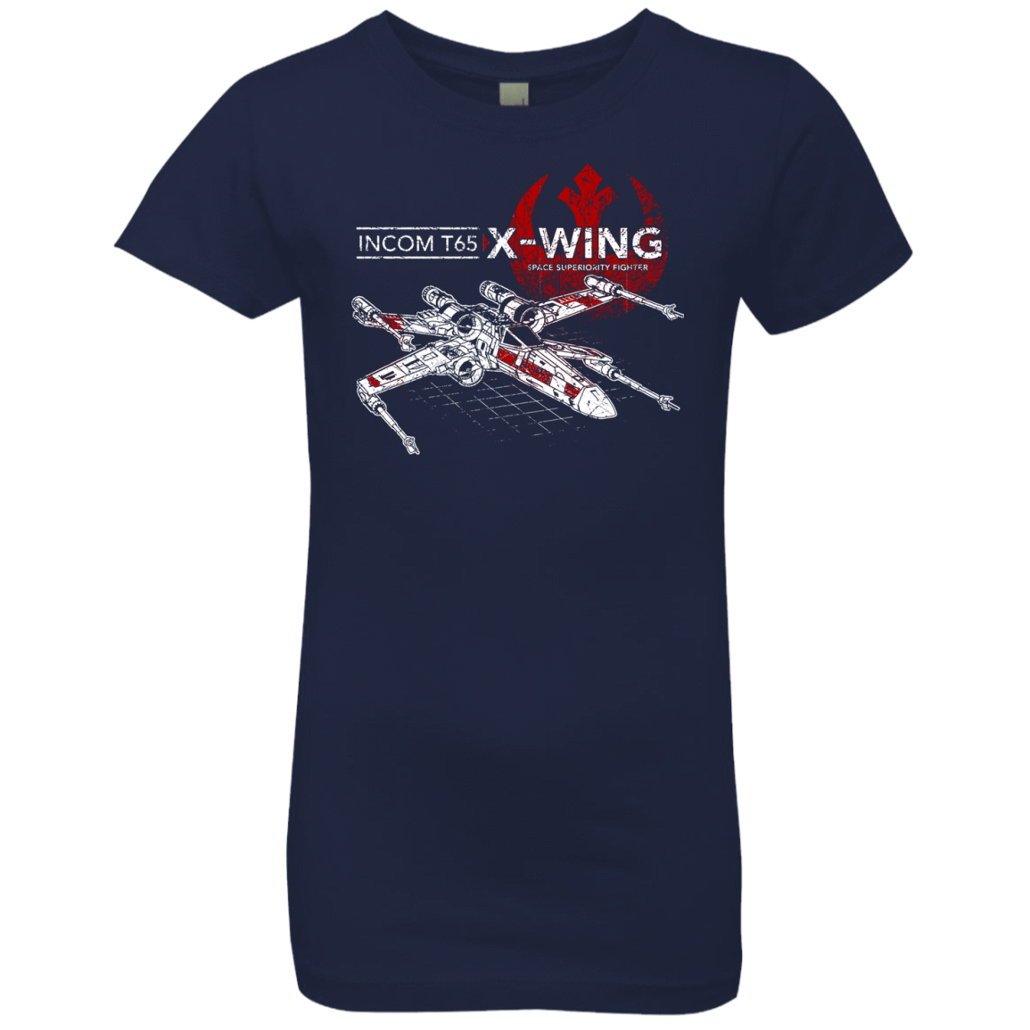 T-Shirts Midnight Navy / YXS T-65 X-Wing Girls Premium T-Shirt