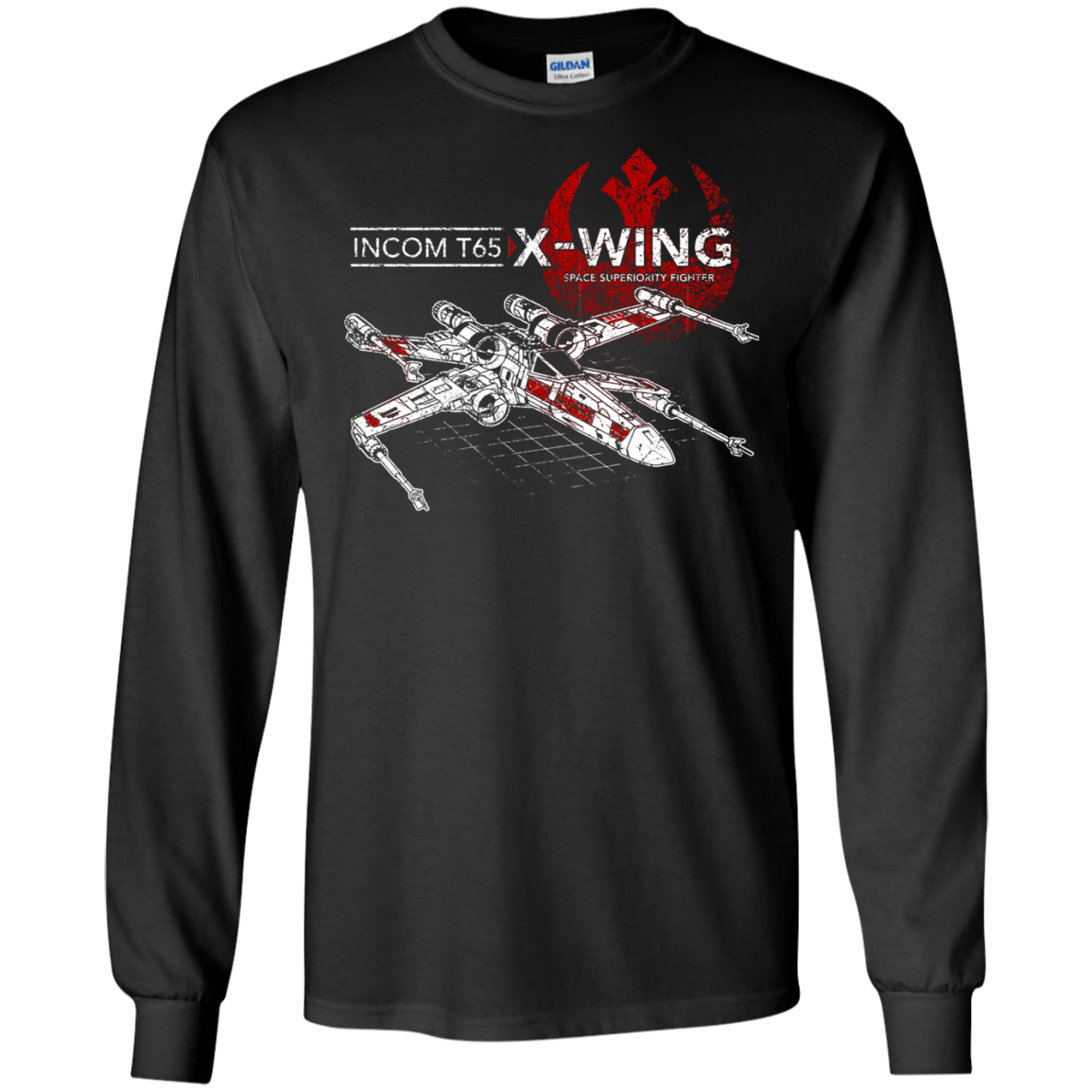 T-Shirts Black / S T-65 X-Wing Men's Long Sleeve T-Shirt