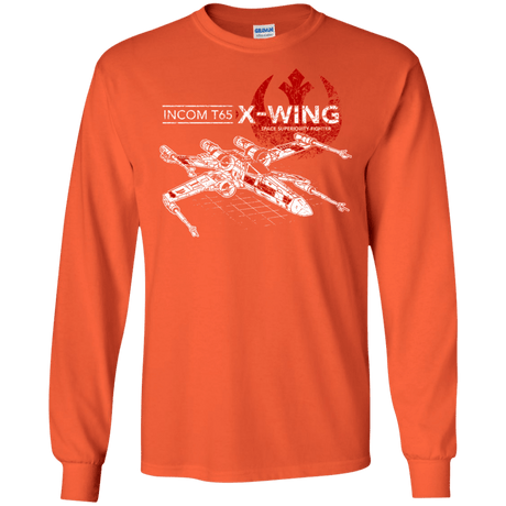 T-Shirts Orange / S T-65 X-Wing Men's Long Sleeve T-Shirt