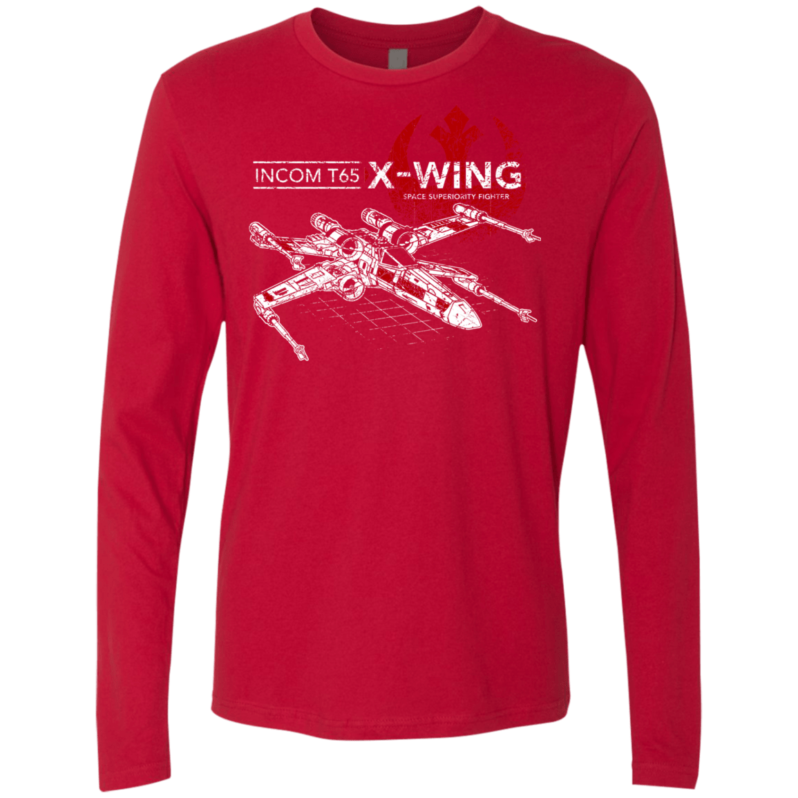 T-Shirts Red / S T-65 X-Wing Men's Premium Long Sleeve