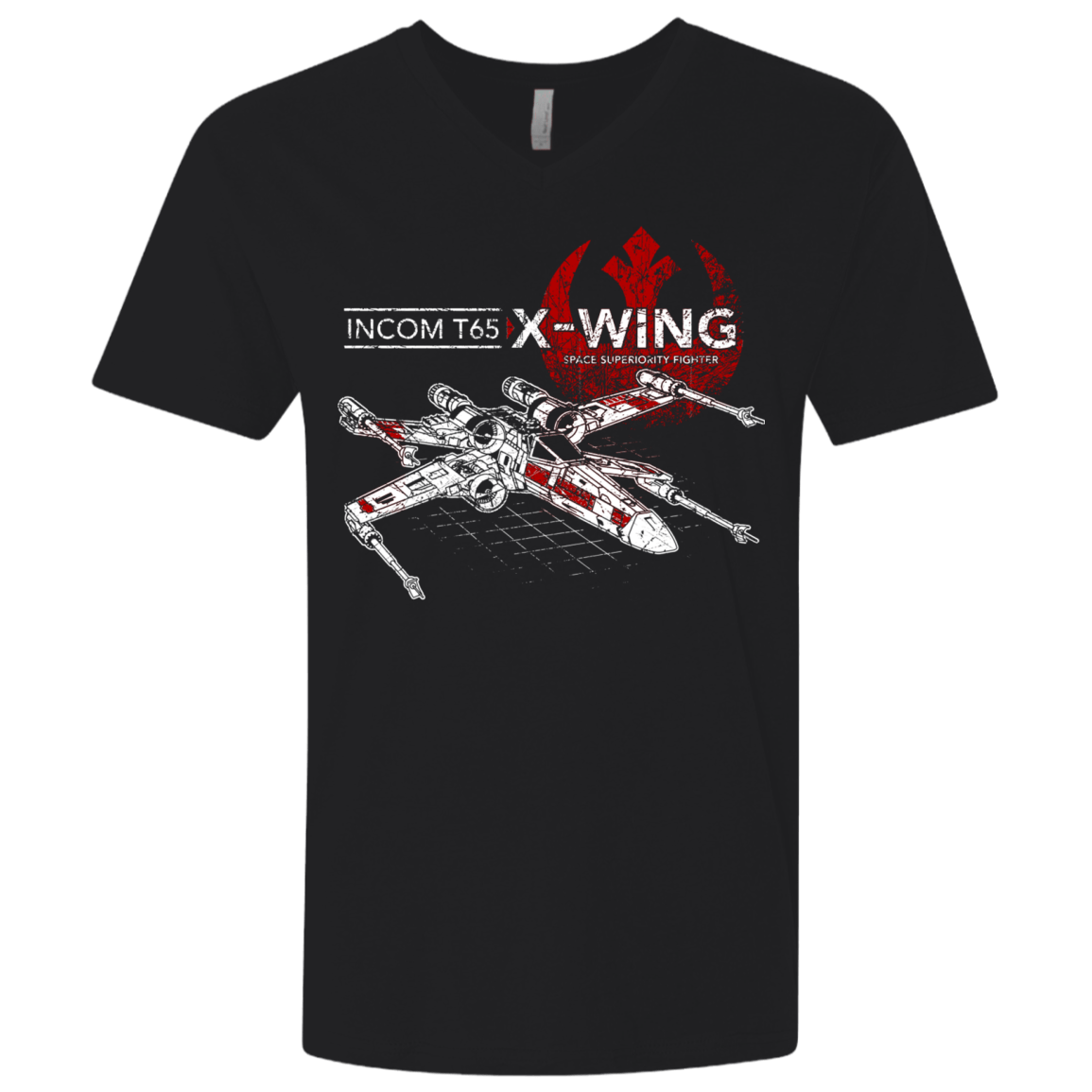 T-Shirts Black / X-Small T-65 X-Wing Men's Premium V-Neck