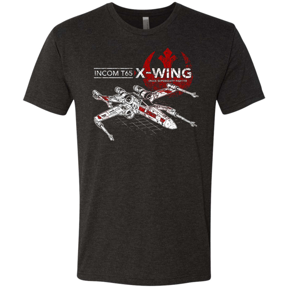 T-Shirts Vintage Black / S T-65 X-Wing Men's Triblend T-Shirt