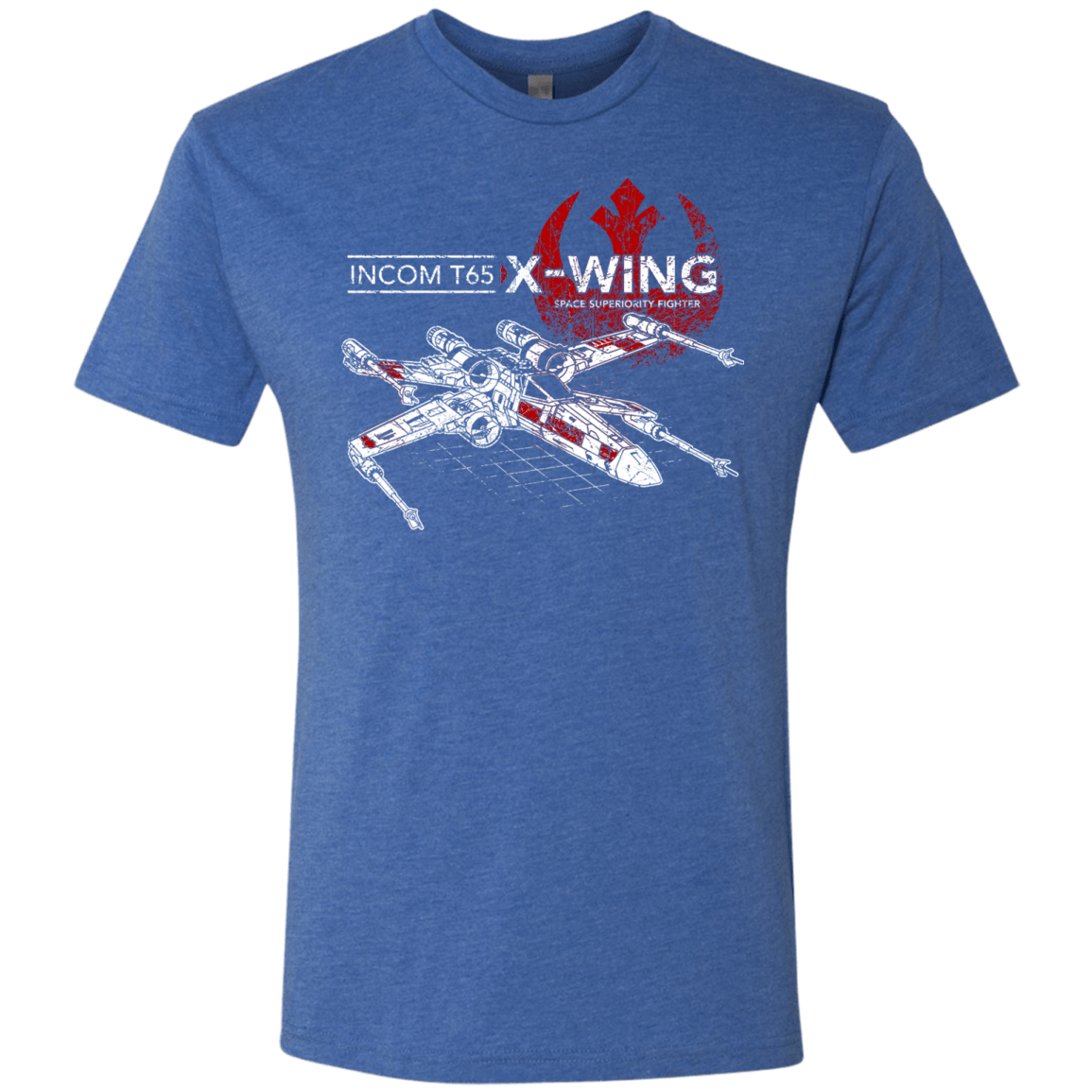 T-Shirts Vintage Royal / S T-65 X-Wing Men's Triblend T-Shirt