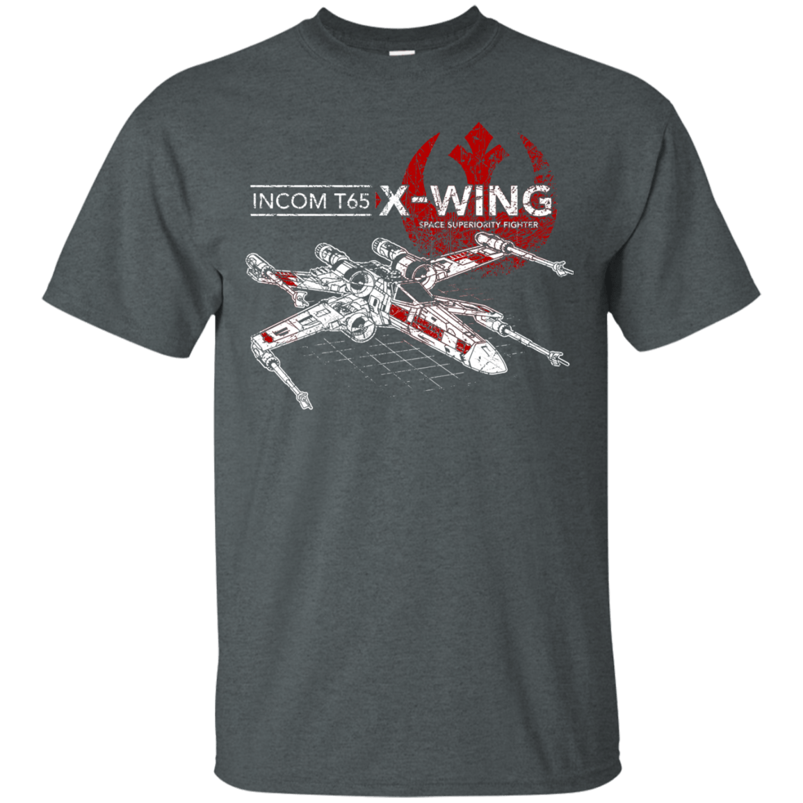T-Shirts Dark Heather / S T-65 X-Wing T-Shirt