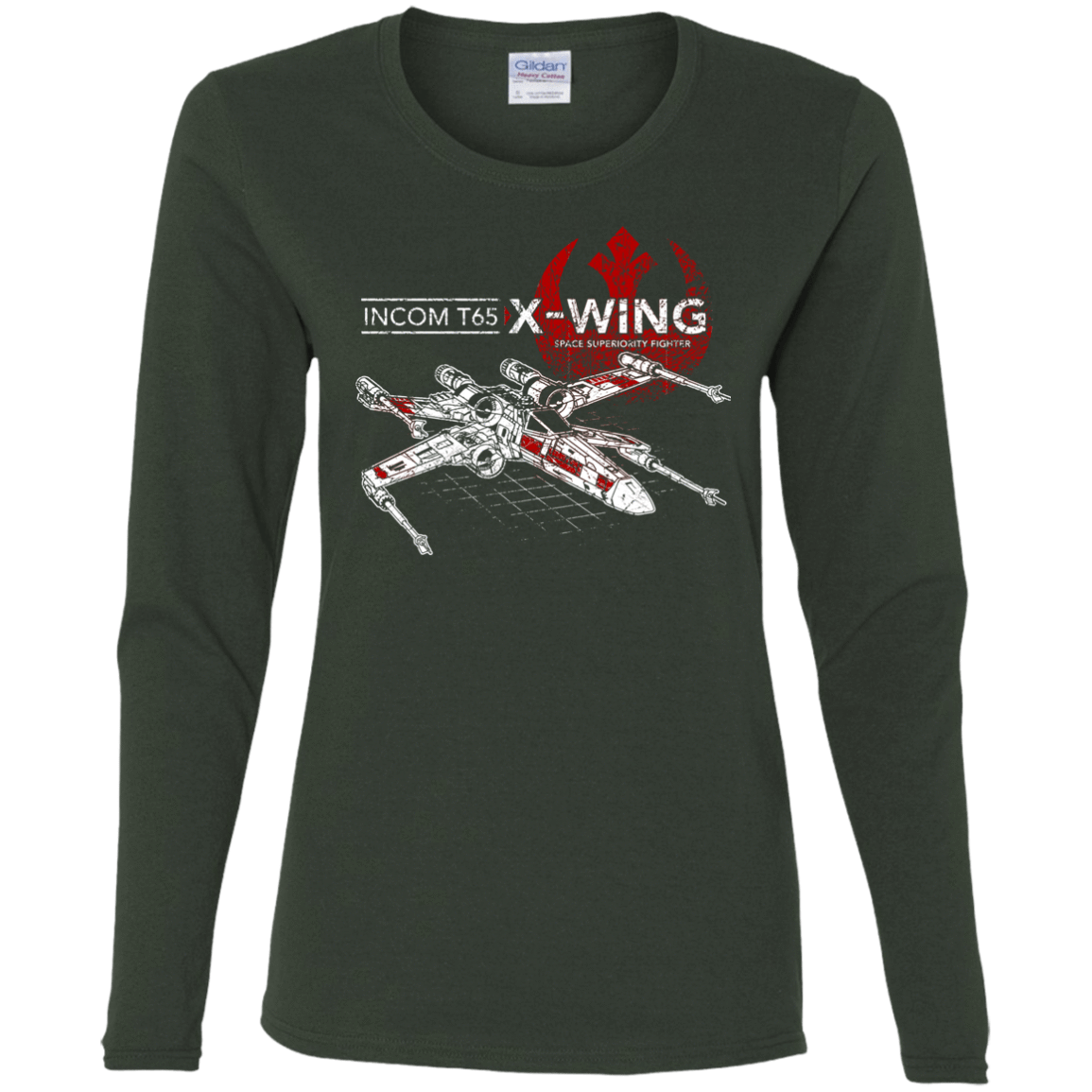 T-Shirts Forest / S T-65 X-Wing Women's Long Sleeve T-Shirt