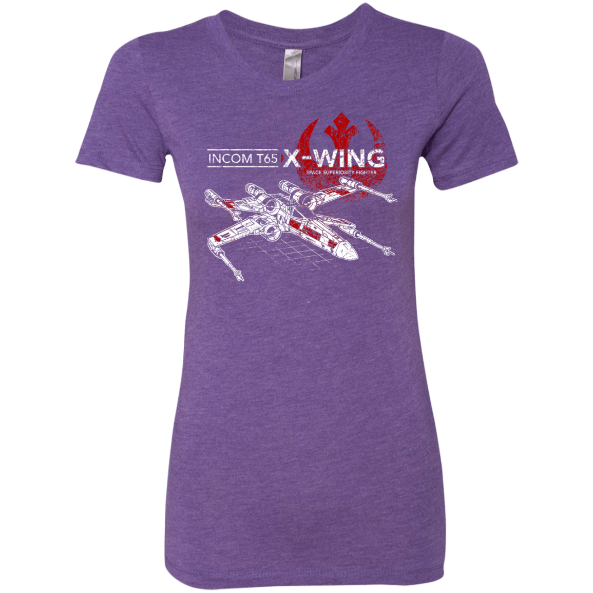 T-Shirts Purple Rush / S T-65 X-Wing Women's Triblend T-Shirt