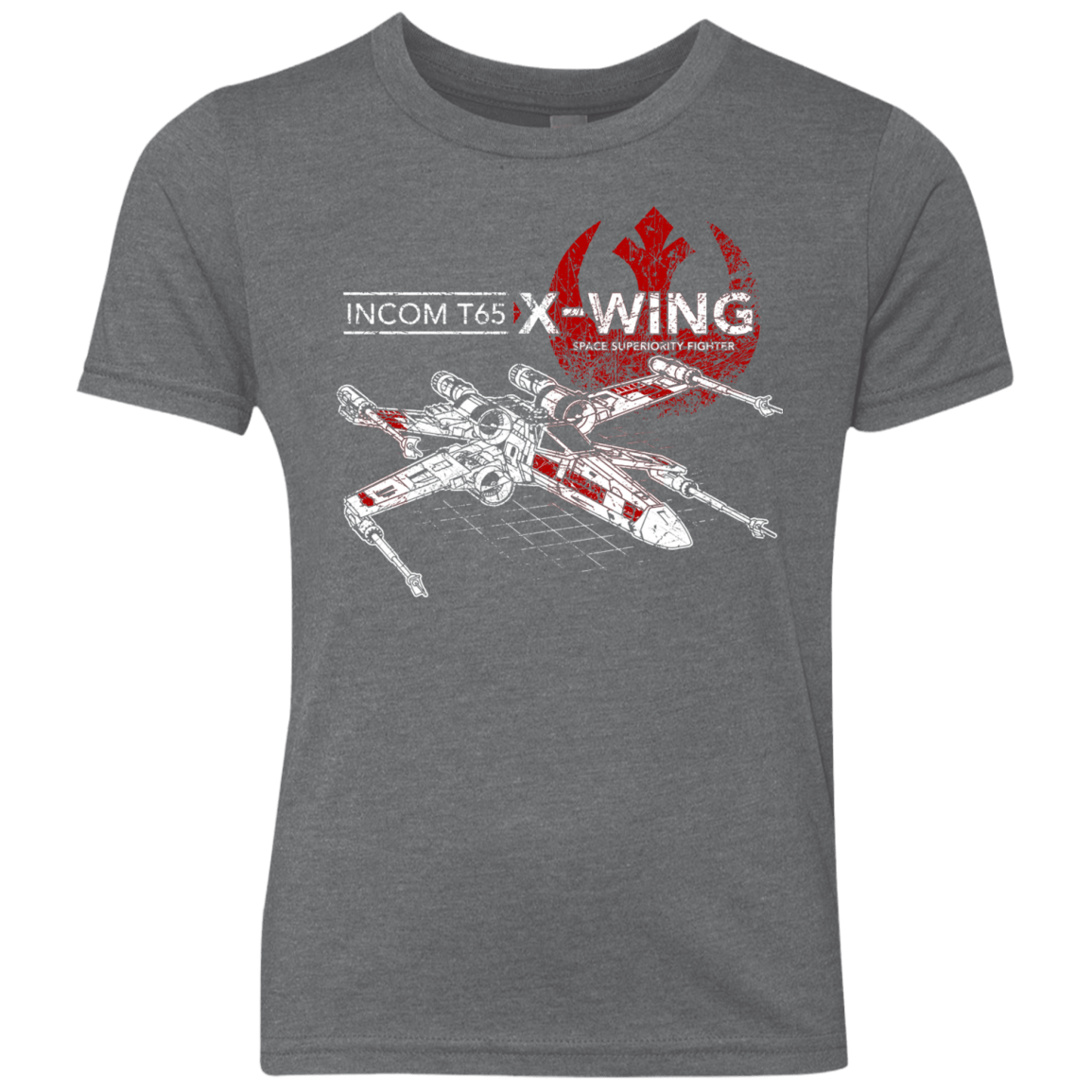 T-Shirts Premium Heather / YXS T-65 X-Wing Youth Triblend T-Shirt