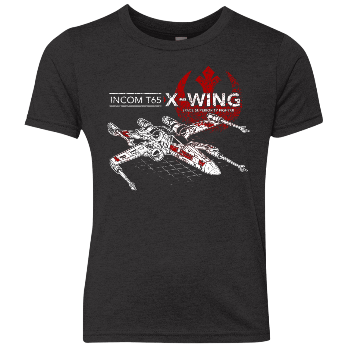 T-Shirts Vintage Black / YXS T-65 X-Wing Youth Triblend T-Shirt