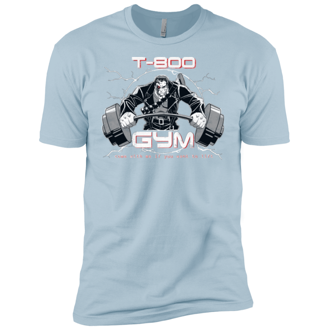 T-Shirts Light Blue / YXS T-800 gym Boys Premium T-Shirt