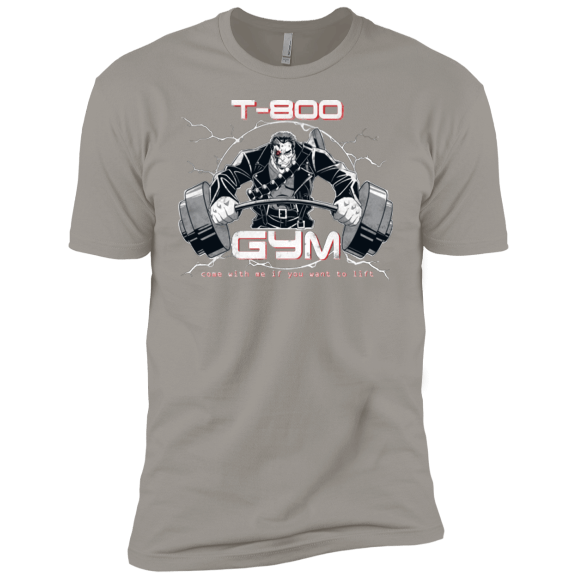 T-Shirts Light Grey / YXS T-800 gym Boys Premium T-Shirt