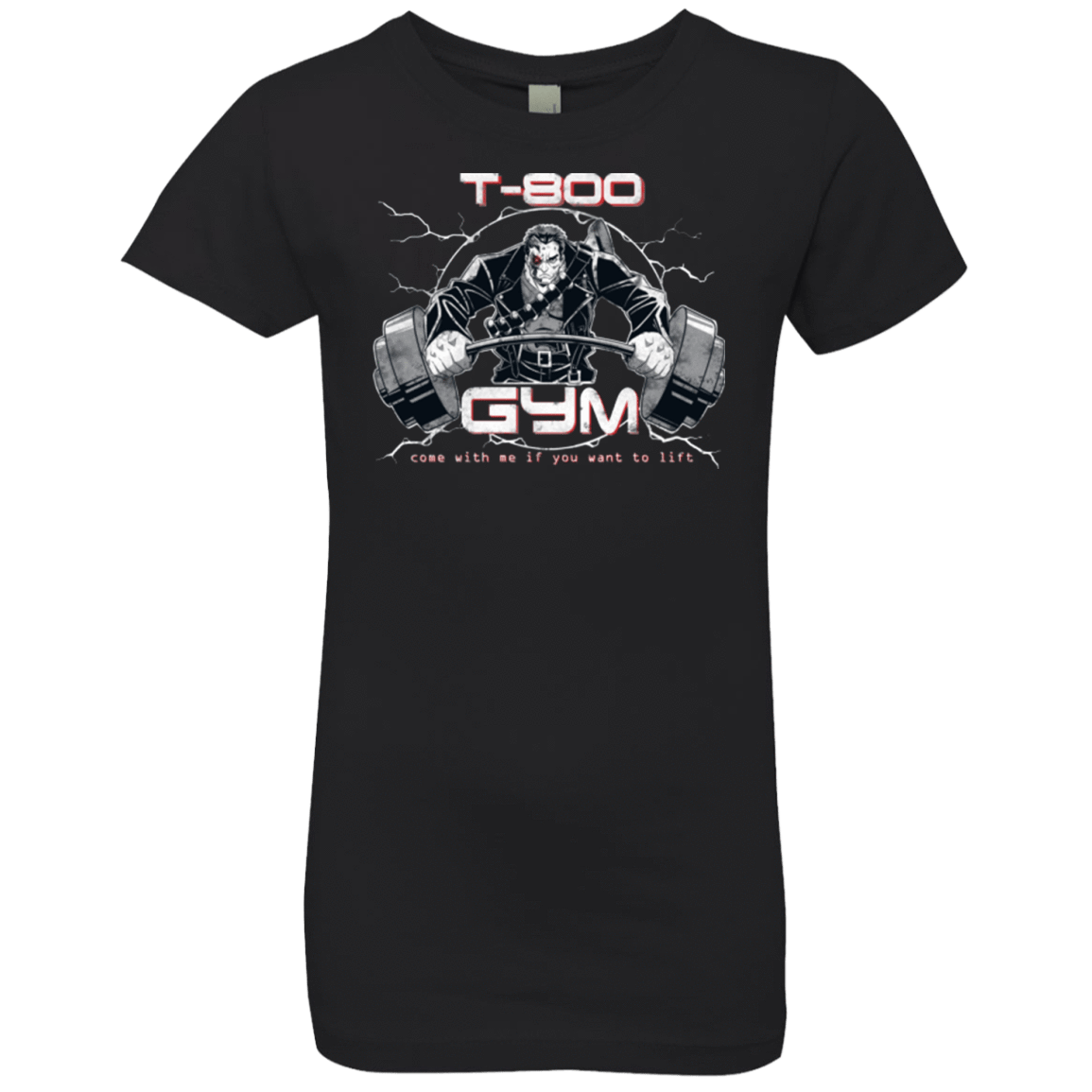 T-Shirts Black / YXS T-800 gym Girls Premium T-Shirt
