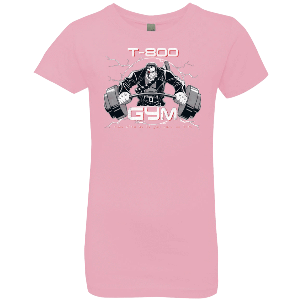 T-Shirts Light Pink / YXS T-800 gym Girls Premium T-Shirt