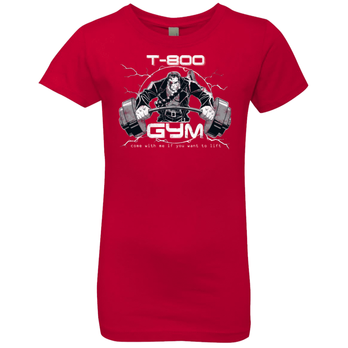 T-Shirts Red / YXS T-800 gym Girls Premium T-Shirt
