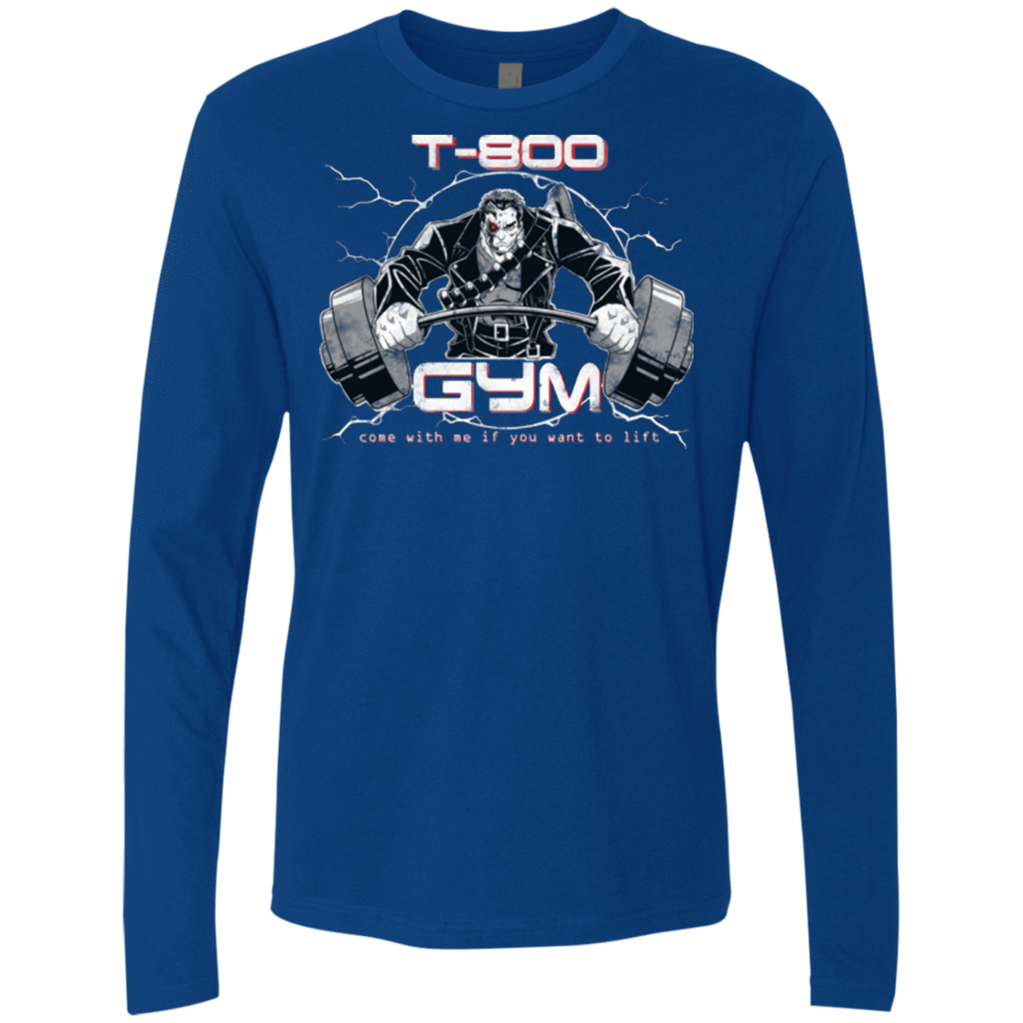 T-Shirts Royal / Small T-800 gym Men's Premium Long Sleeve