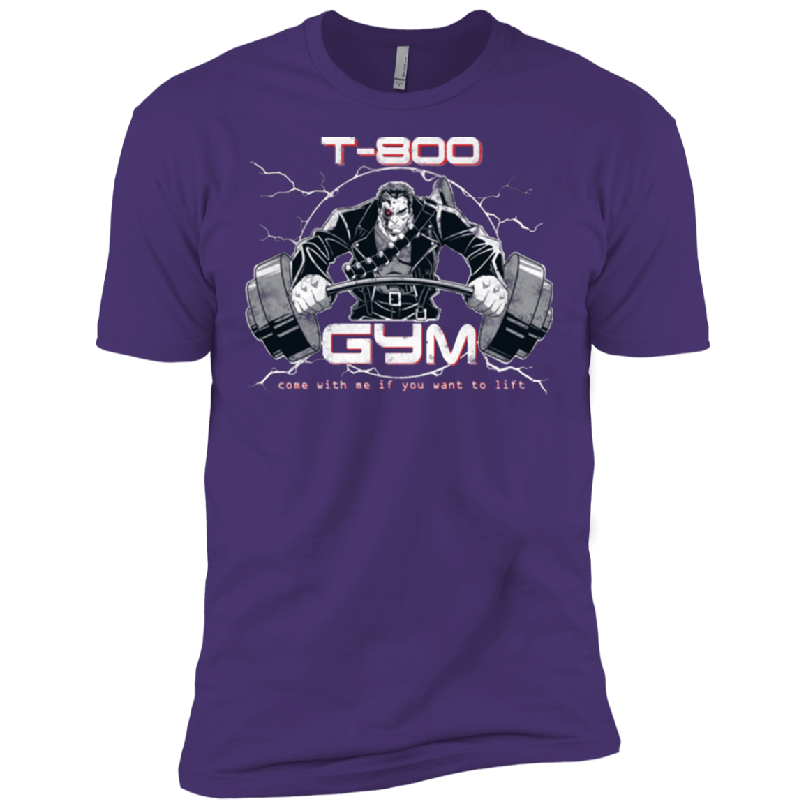 T-Shirts Purple / X-Small T-800 gym Men's Premium T-Shirt