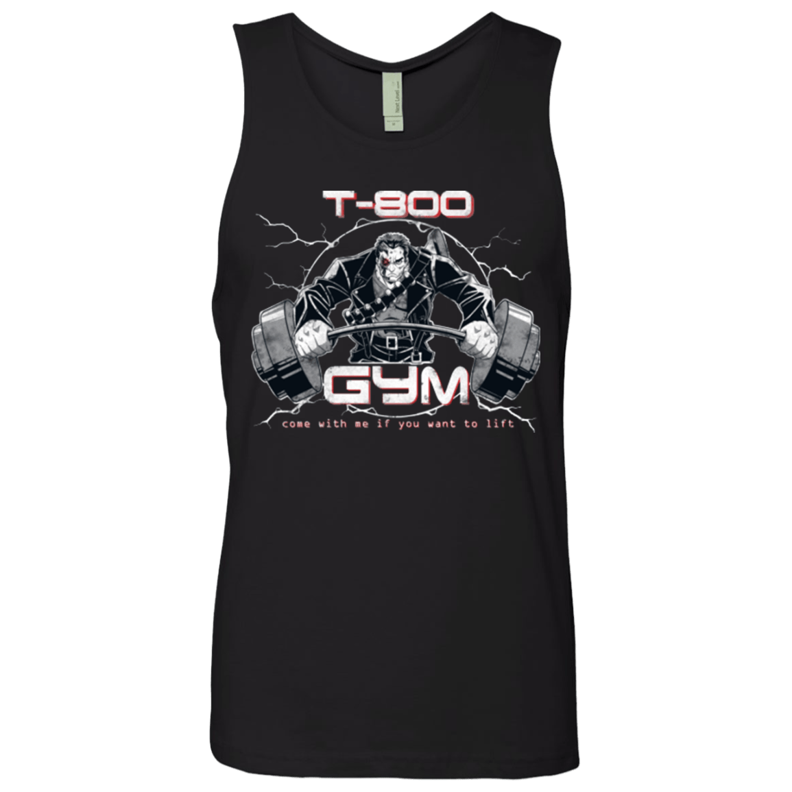 T-Shirts Black / Small T-800 gym Men's Premium Tank Top