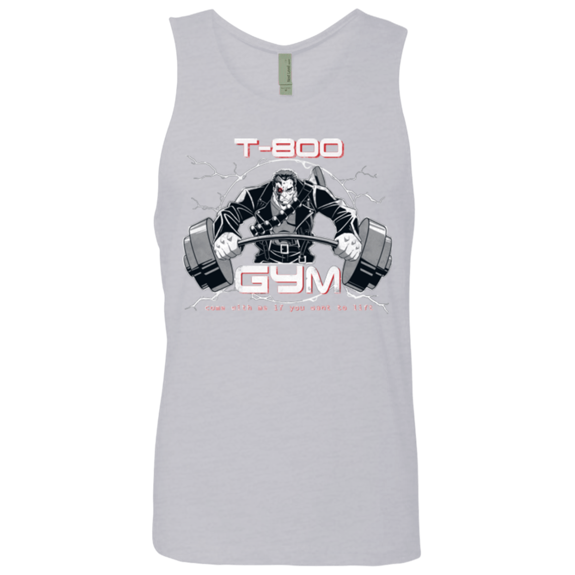 T-Shirts Heather Grey / Small T-800 gym Men's Premium Tank Top