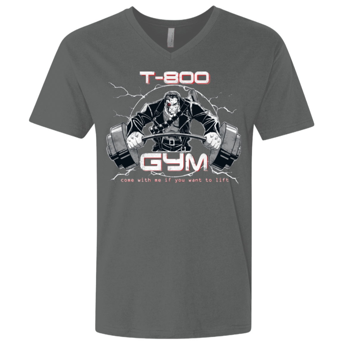 T-Shirts Heavy Metal / X-Small T-800 gym Men's Premium V-Neck