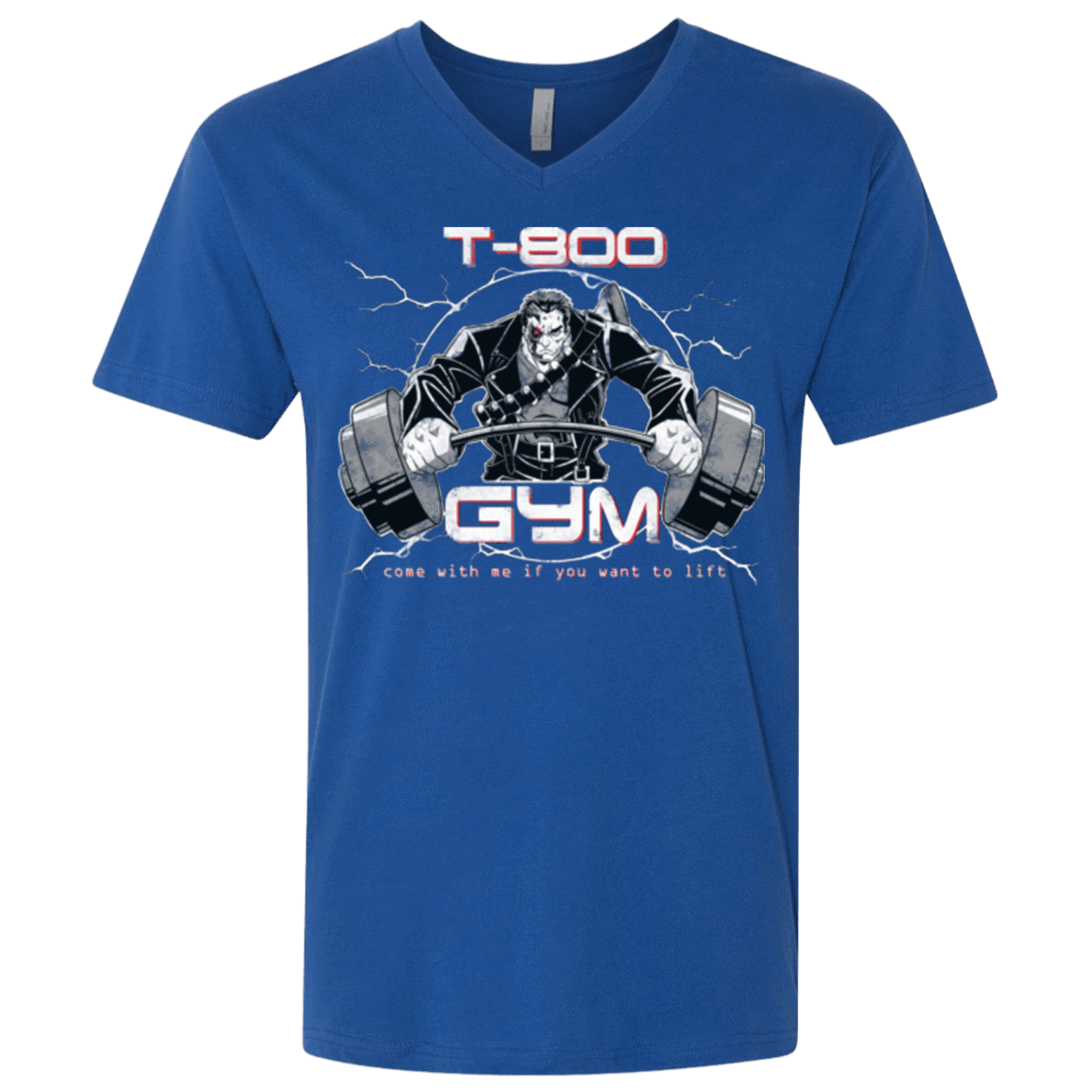 T-Shirts Royal / X-Small T-800 gym Men's Premium V-Neck