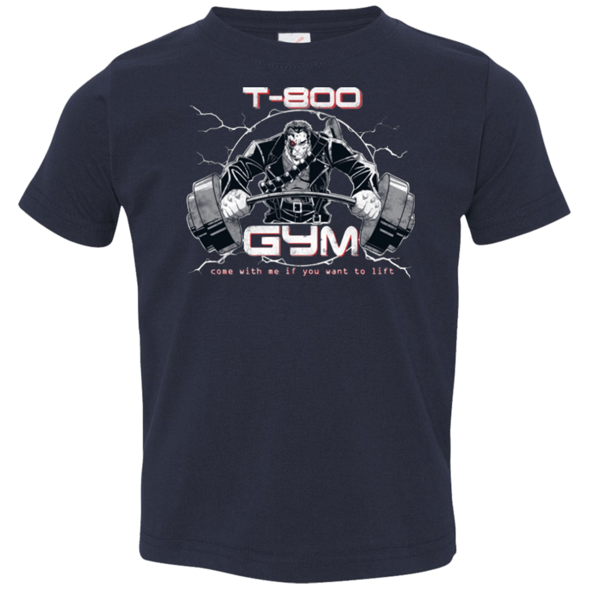 T-Shirts Navy / 2T T-800 gym Toddler Premium T-Shirt