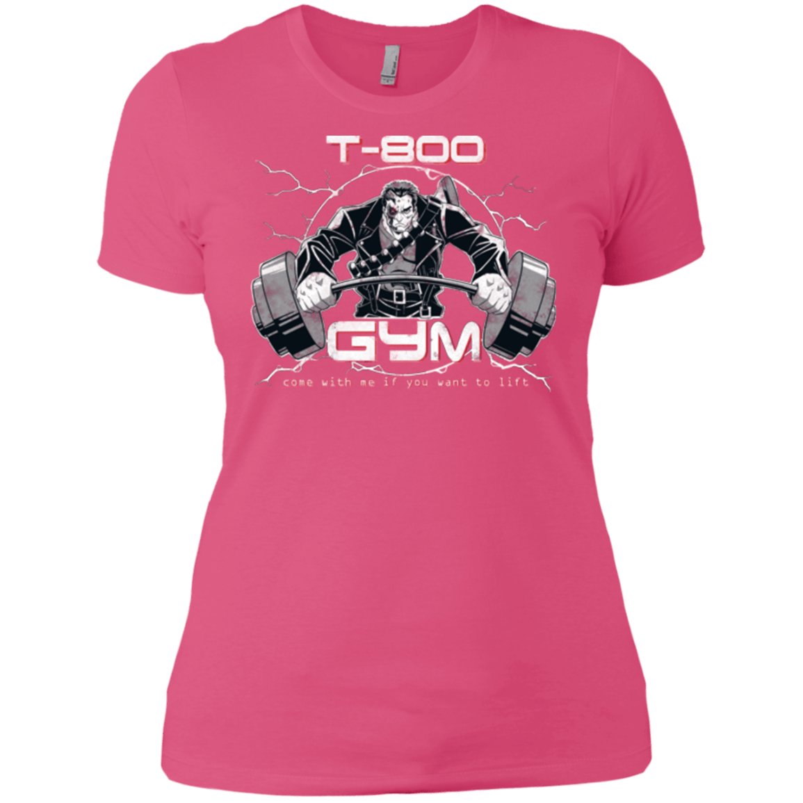 T-Shirts Hot Pink / X-Small T-800 gym Women's Premium T-Shirt