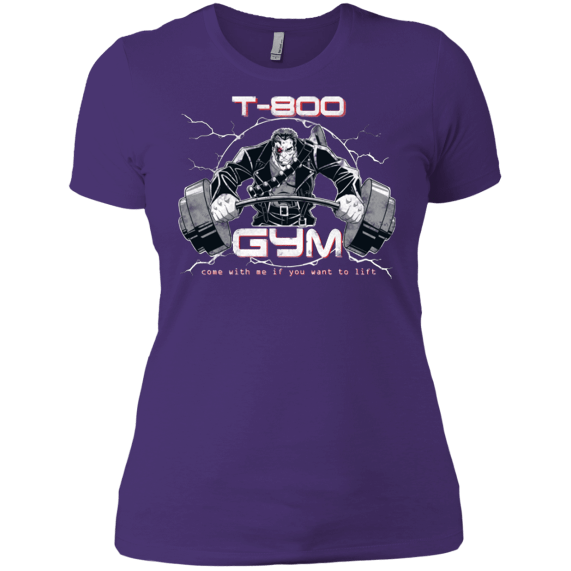 T-Shirts Purple / X-Small T-800 gym Women's Premium T-Shirt