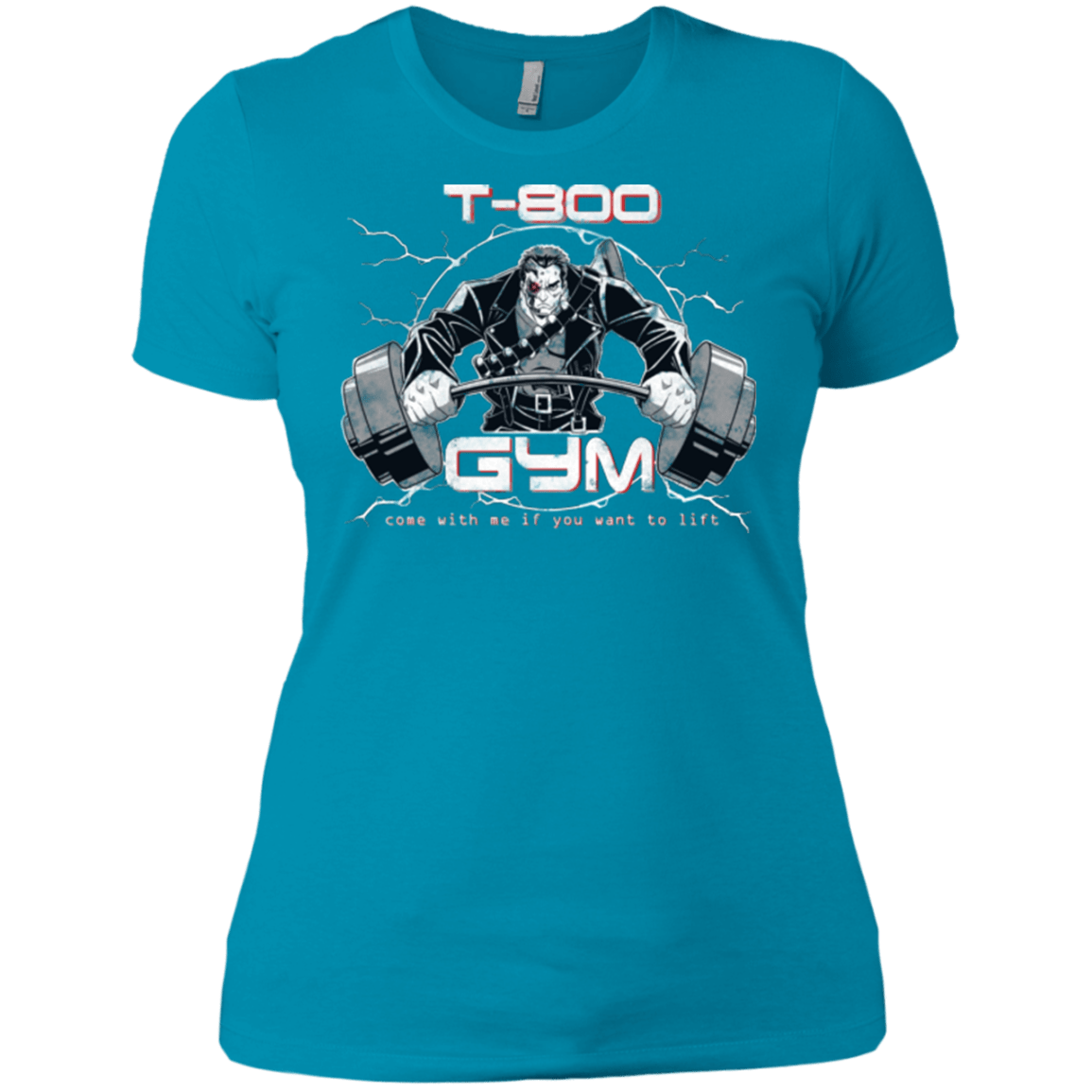 T-Shirts Turquoise / X-Small T-800 gym Women's Premium T-Shirt