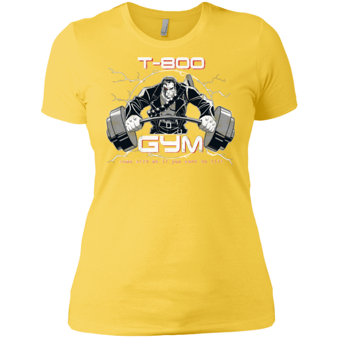 T-Shirts Vibrant Yellow / X-Small T-800 gym Women's Premium T-Shirt
