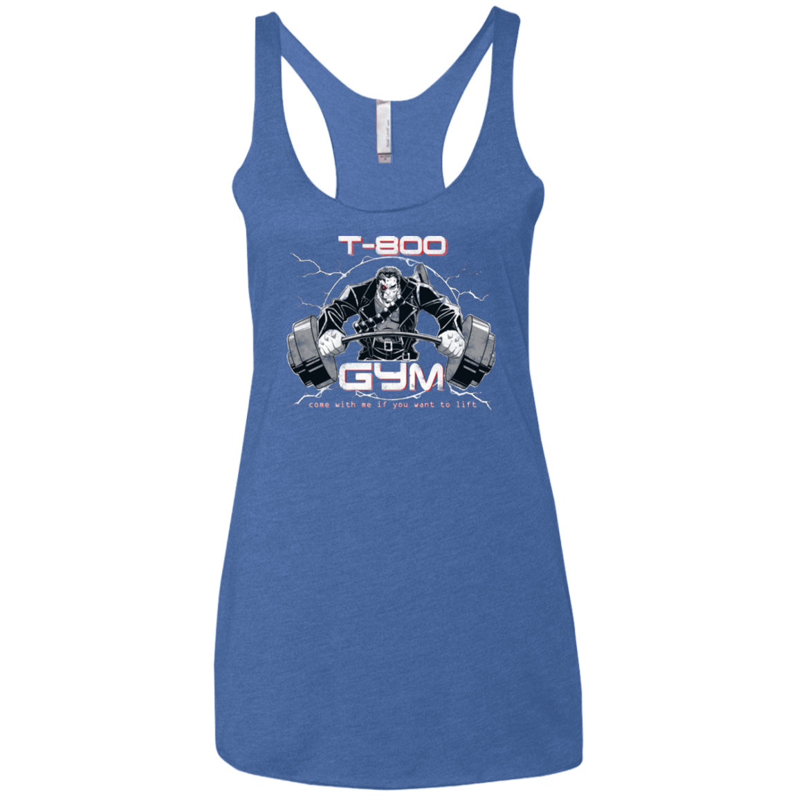 T-Shirts Vintage Royal / X-Small T-800 gym Women's Triblend Racerback Tank