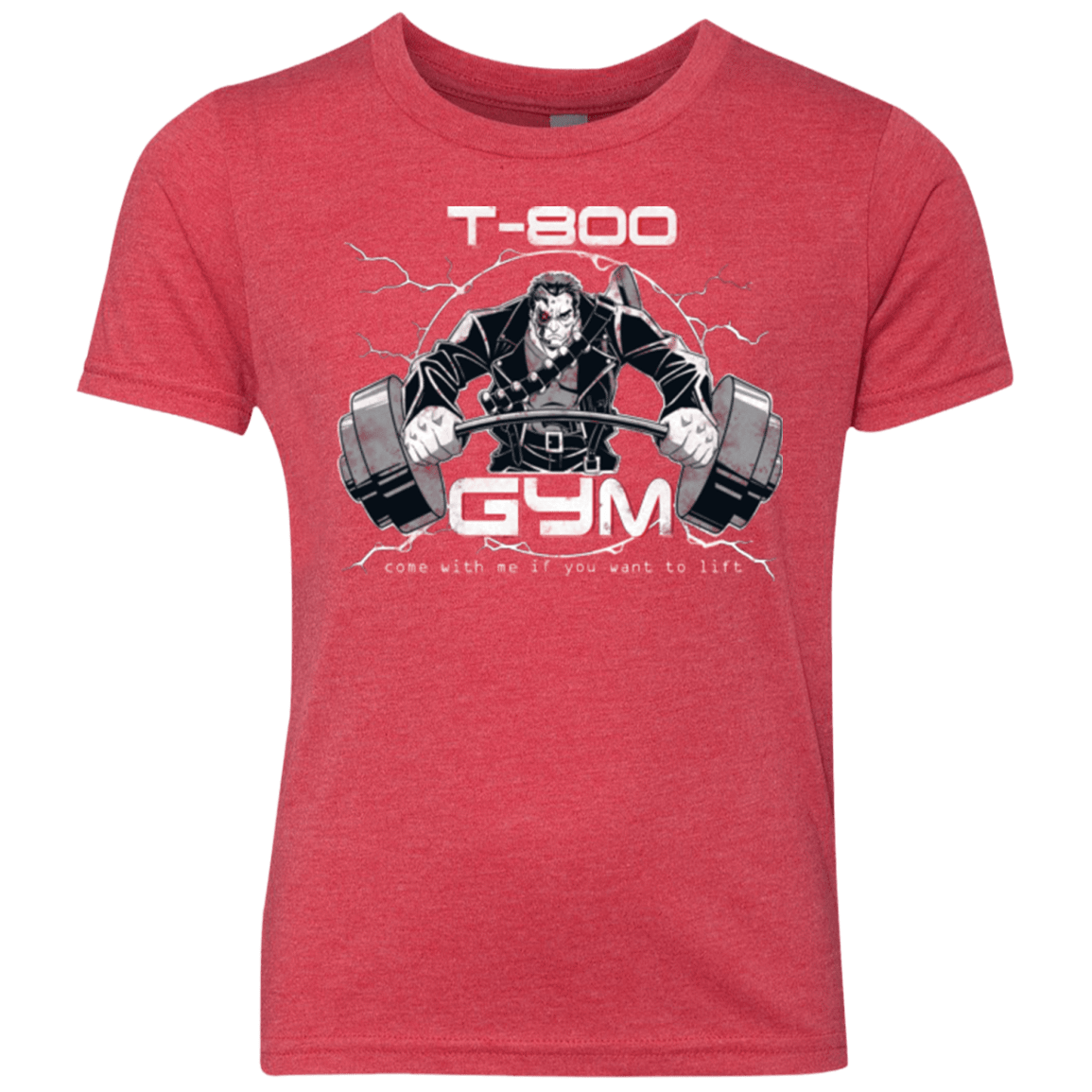 T-Shirts Vintage Red / YXS T-800 gym Youth Triblend T-Shirt