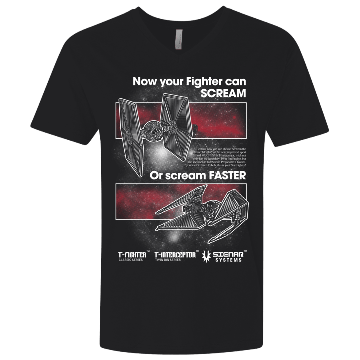 T-Shirts Black / X-Small T-Fighters Men's Premium V-Neck