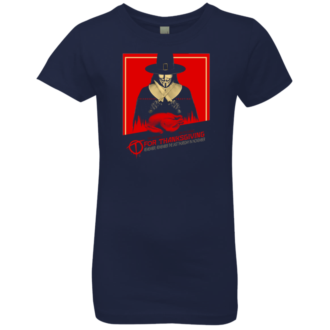 T-Shirts Midnight Navy / YXS T for Thanksgiving Girls Premium T-Shirt