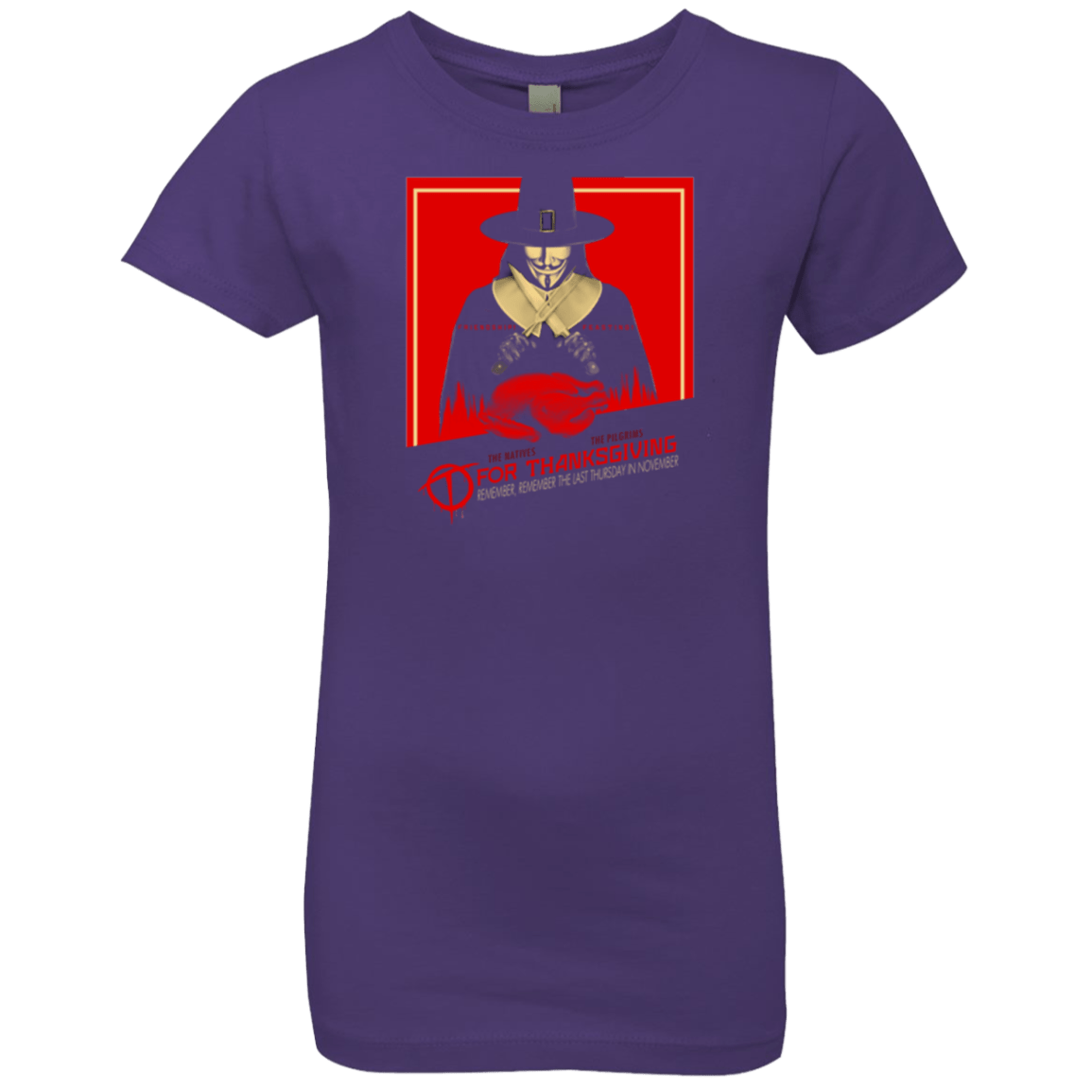 T-Shirts Purple Rush / YXS T for Thanksgiving Girls Premium T-Shirt
