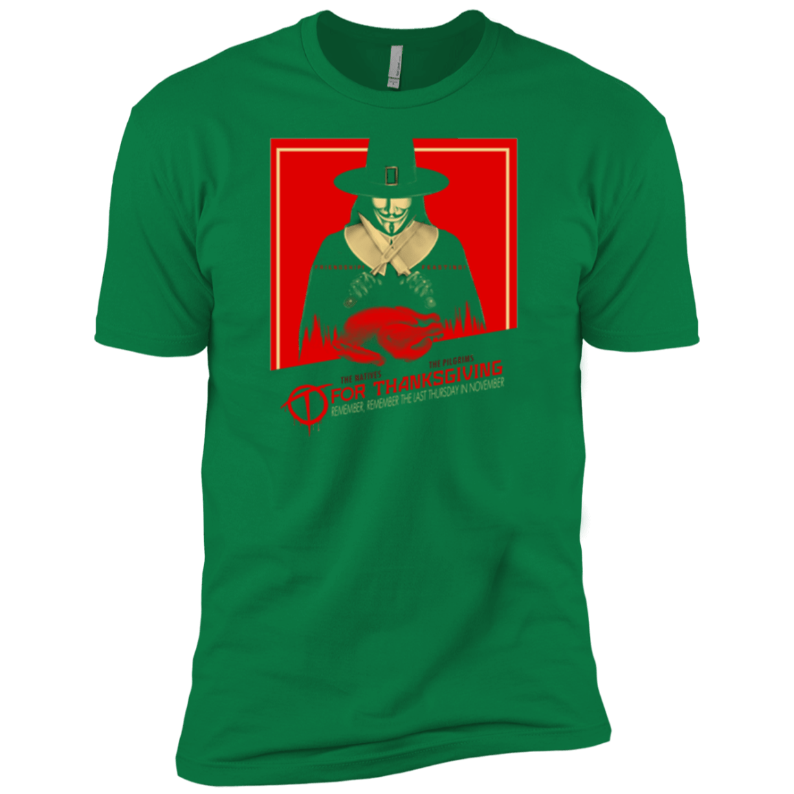 T-Shirts Kelly Green / X-Small T for Thanksgiving Men's Premium T-Shirt