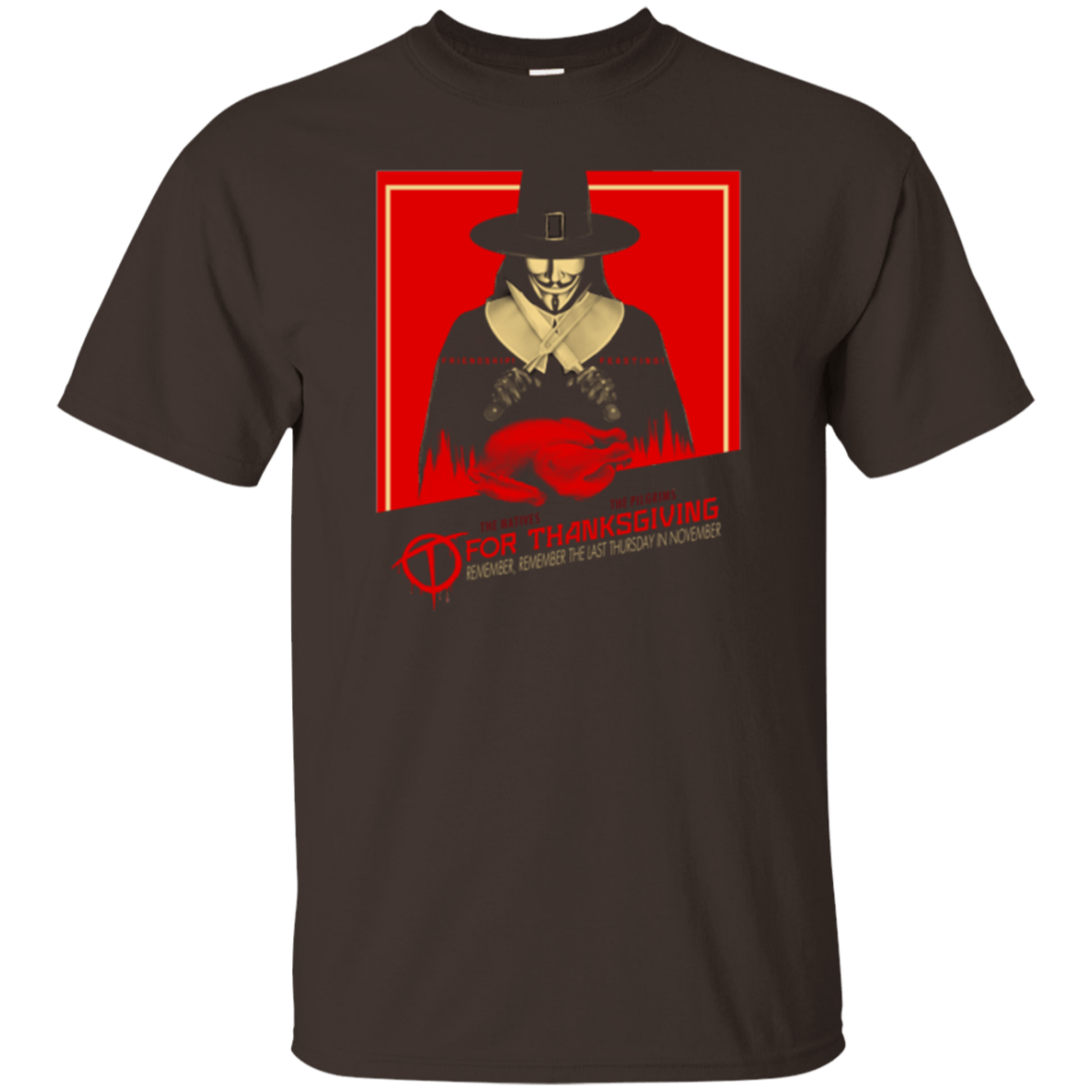 T-Shirts Dark Chocolate / Small T for Thanksgiving T-Shirt