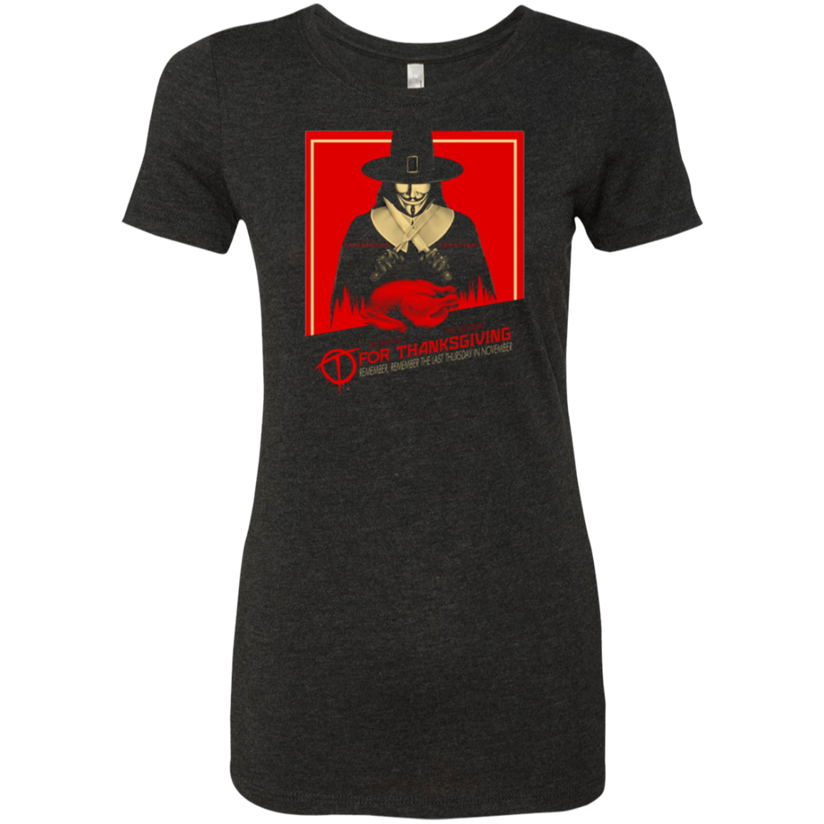 T-Shirts Vintage Black / Small T for Thanksgiving Women's Triblend T-Shirt