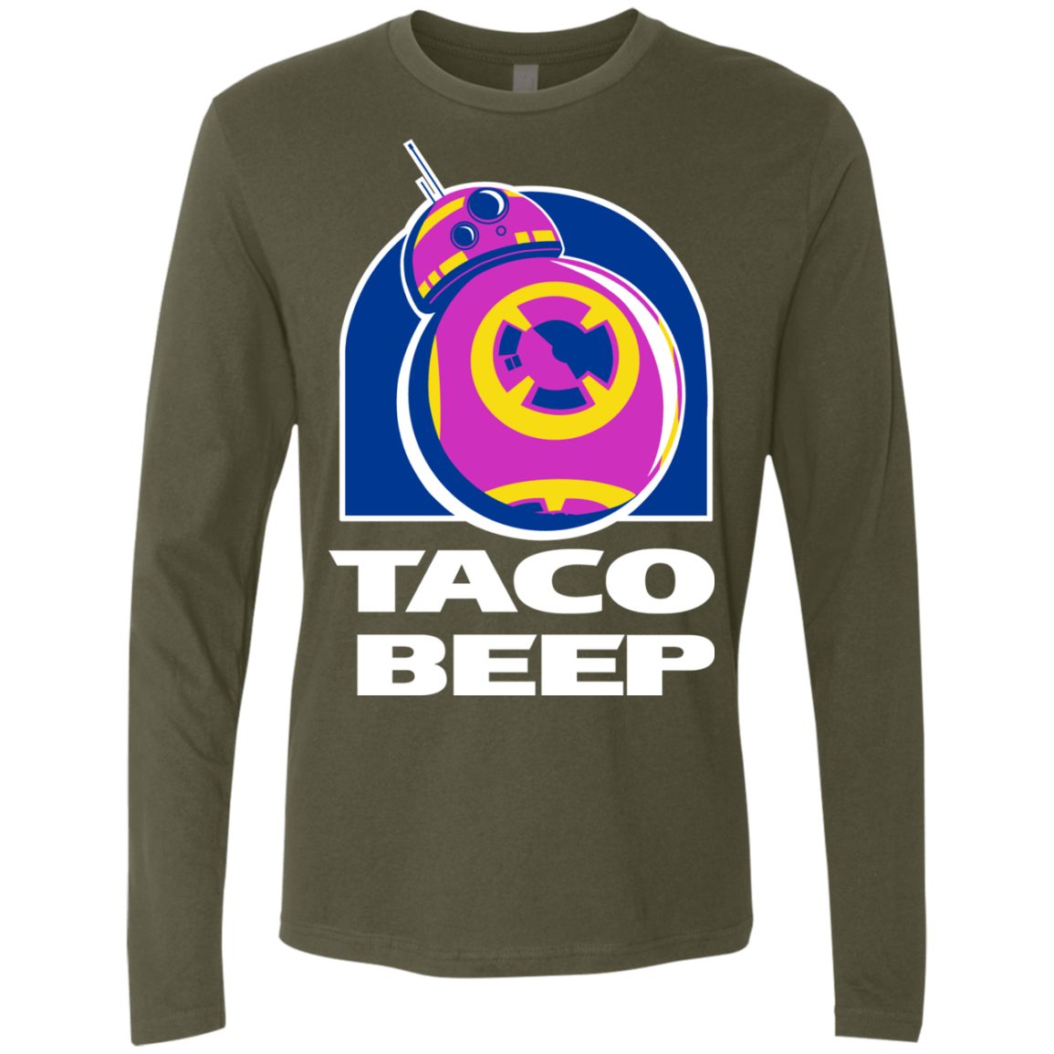 T-Shirts Military Green / S Taco Beep Men's Premium Long Sleeve