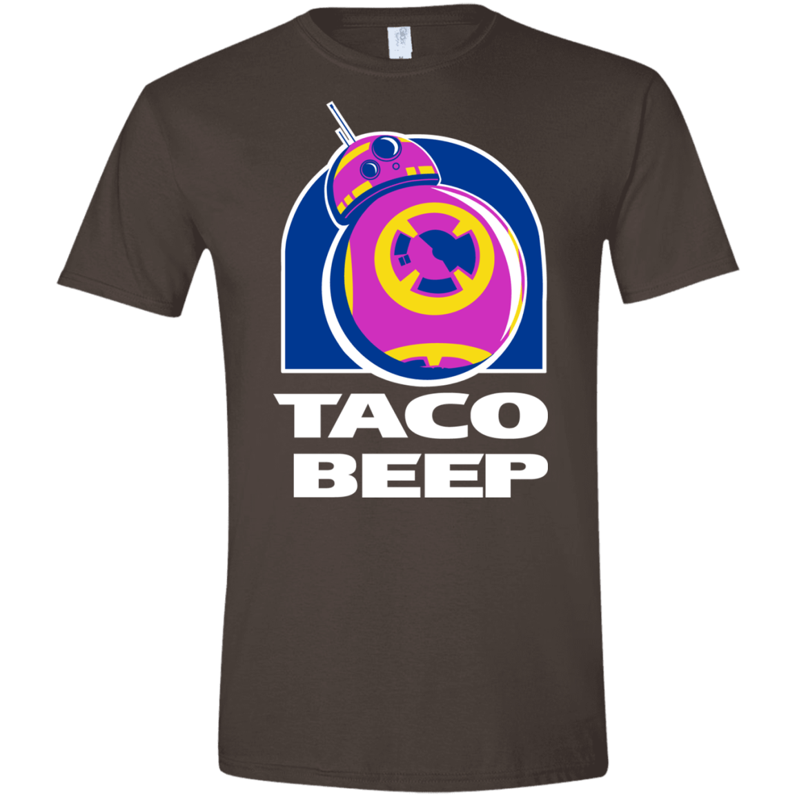 T-Shirts Dark Chocolate / S Taco Beep Men's Semi-Fitted Softstyle