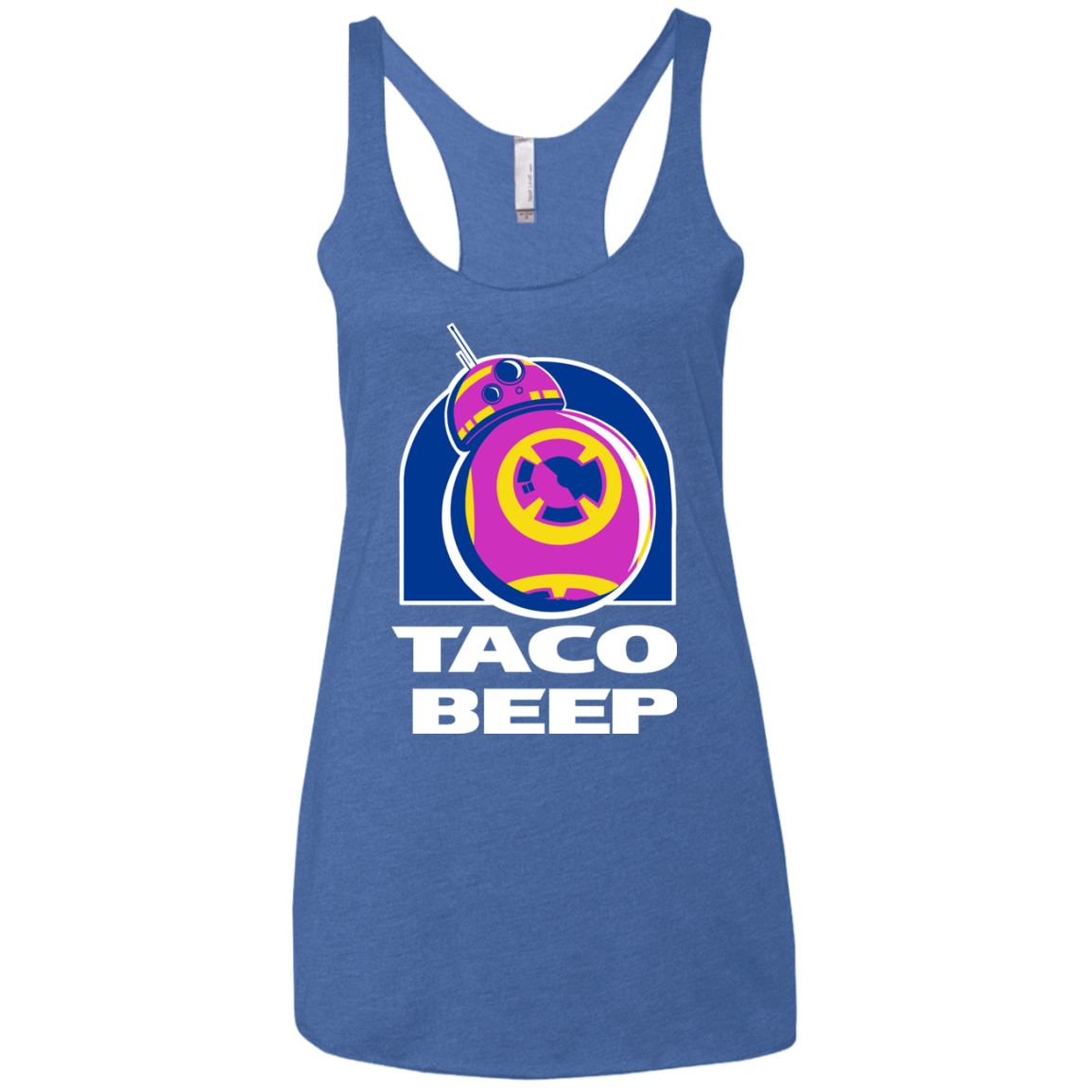 T-Shirts Vintage Royal / X-Small Taco Beep Women's Triblend Racerback Tank