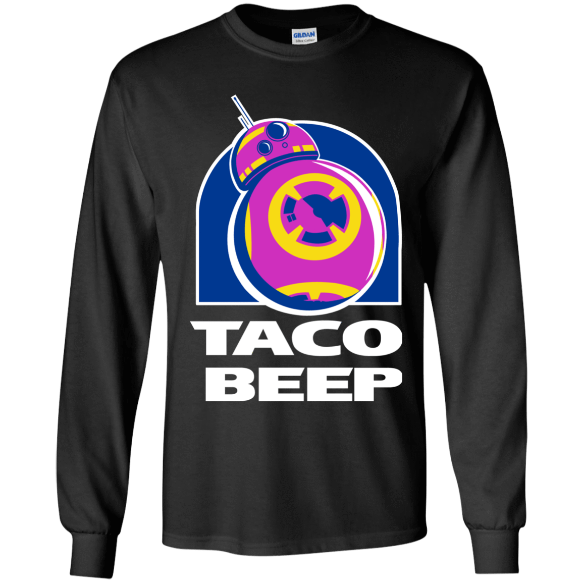T-Shirts Black / YS Taco Beep Youth Long Sleeve T-Shirt