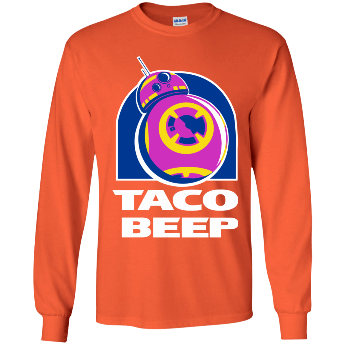 T-Shirts Orange / YS Taco Beep Youth Long Sleeve T-Shirt