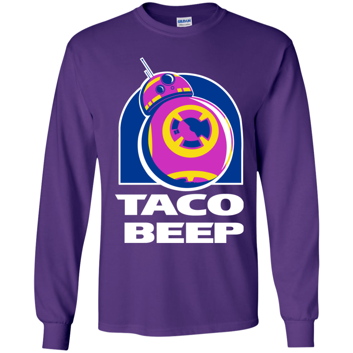 T-Shirts Purple / YS Taco Beep Youth Long Sleeve T-Shirt