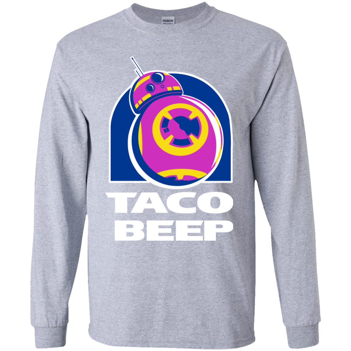 T-Shirts Sport Grey / YS Taco Beep Youth Long Sleeve T-Shirt