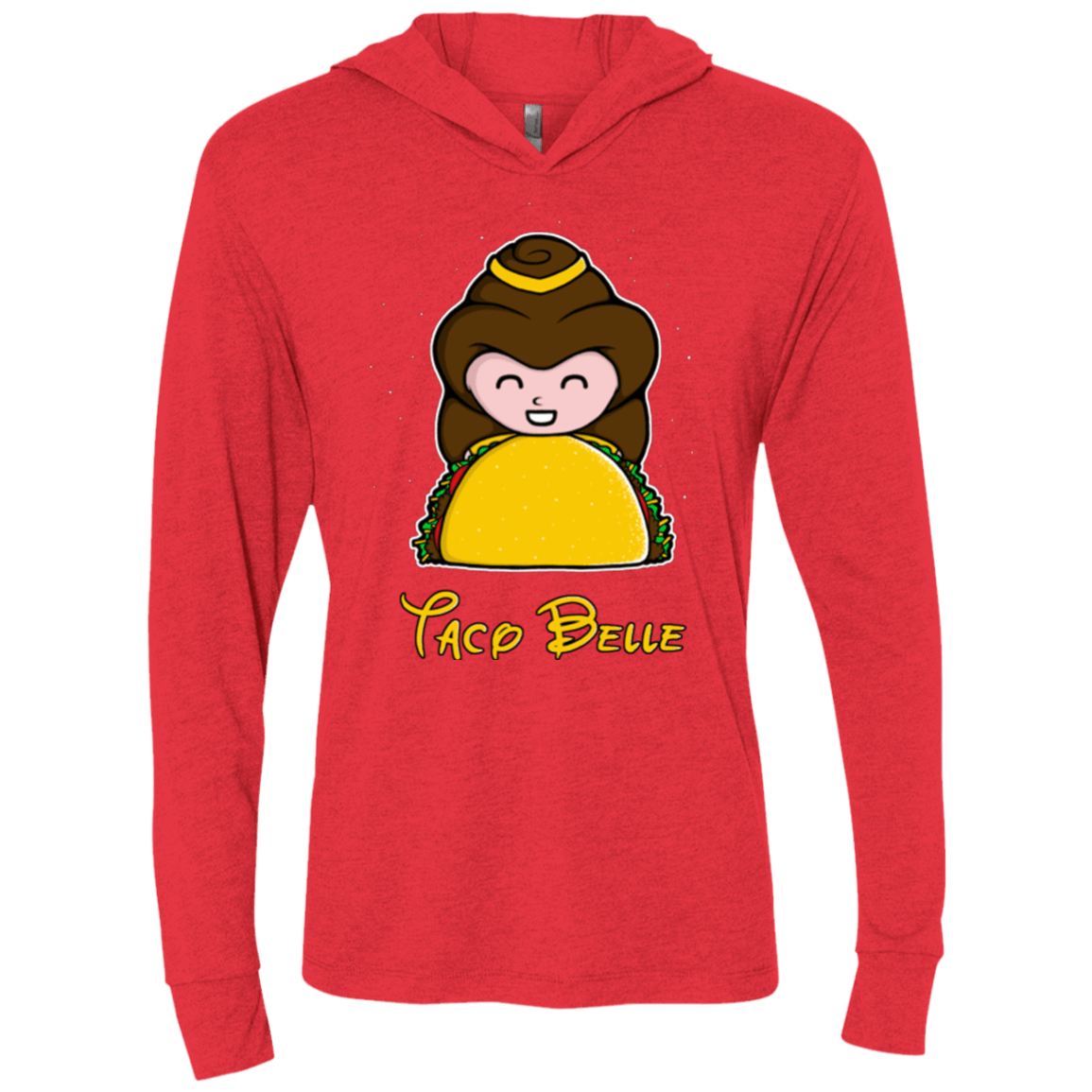 T-Shirts Vintage Red / X-Small Taco Belle Triblend Long Sleeve Hoodie Tee
