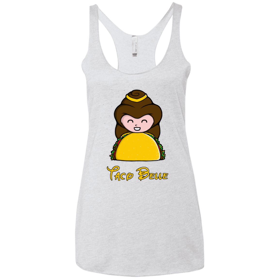 T-Shirts Heather White / X-Small Taco Belle Women's Triblend Racerback Tank