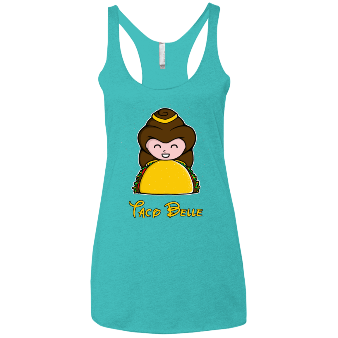 T-Shirts Tahiti Blue / X-Small Taco Belle Women's Triblend Racerback Tank